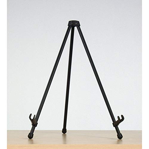 SD Studio Designs E-Z Tabletop Easel – Portable Folding Metal Art Easel for Painting, Drawing, Canvas & Display – Lightweight Steel, Black - size: 12" W x 11" D x 14" H, style: Tabletop