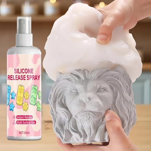 Mold Release Spray - Epoxy Release Agent, Easy Spray Demolding Lubricant, Anti-Adhesion Casting Solution, Smooth Mold Separator, Professional Craft Supply for Candle Soap Making Concrete