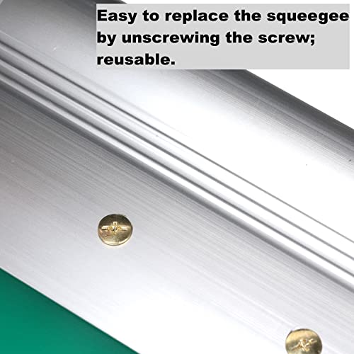 14 Inch Screen Printing Ink Squeegee with Aluminum Handle, 75 Durometer, Flat Squeegee for DIY Hand Printing, Flat Patterns - size: 14 inch