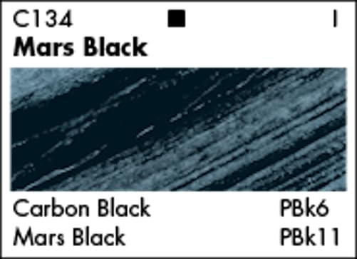 Grumbacher Academy Acrylic Paint, Gloss, 90ml/3 oz Metal Tube, Mars Black Hue - color: Mars Black, size: 3 Fl Oz (Pack of 1)