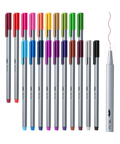 Mr. Pen- Colored Fineliner Pens, 20 Pack, 0.4mm Fine Point | Smooth Bible Journaling Pens for Detailed Drawing, Note-Taking, Coloring, Sketching, Planning & Art Projects, School Supplies - color: Assorted Colors, size: 20 Pack