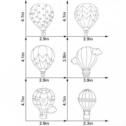 Ayhuhra 30 Sets Hot Air Balloon Suncatcher Craft Kits DIY Window Paint Art Sun Catcher Kits for Home Classroom Party Activities Art Project - style: Hot Air Balloon
