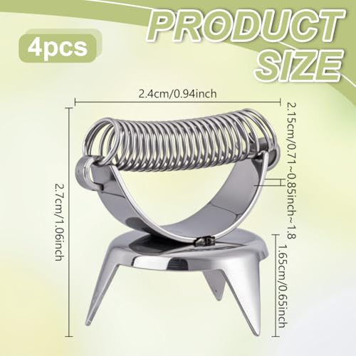 UNICRAFTALE 2Pcs Pottery Clay Glaze Clamps Stainless Steel Fingertip Dipping Glaze Clips Dipping Tong Pottery Tool for Pottery Glazing Tongs for Clay Modeling Sculpturing