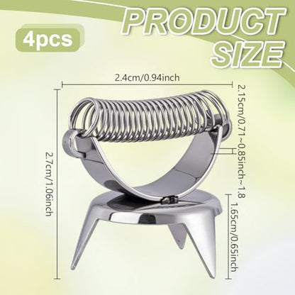 UNICRAFTALE 2Pcs Pottery Clay Glaze Clamps Stainless Steel Fingertip Dipping Glaze Clips Dipping Tong Pottery Tool for Pottery Glazing Tongs for Clay Modeling Sculpturing
