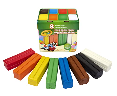 Crayola Modeling Clay in Bold Colors, 2lbs, Gift for Kids, Ages 4 & Up (Pack of 8) - size: Small (Pack of 8)