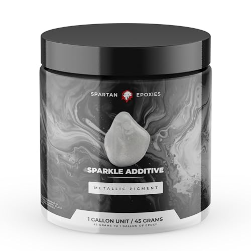 Spartan Epoxies Metallic Pigment Powder for Epoxy - 30 Unique Colors, 4oz for 1 Gallon and 12oz for 3 Gallons of Clear Epoxy, Made in the USA (Sparkle, 4oz (45 Grams)) - color: Sparkle, size: 4 oz (45 grams)