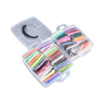 Yosoo 50 Colors Air Dry Clay Kit with 5 Sculpting Tools Soft Lightweight Polymer Clay for Kids Ages 3+ Classroom and Home Gifts