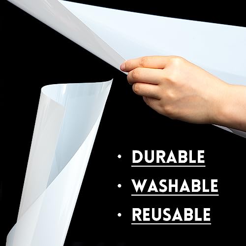 Frienda 24 Pack 7.5 Mil Blank Stencil Sheets, 12 x 24 Inch Plastic Making Sheet Milky Translucent Reusable PET Blank Stencil Material, Clear Plastic Sheets for Cutting Machine, DIY Crafts and Painting - size: 7.5 Mil, 12 x 24 Inch