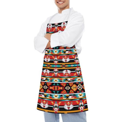 Chef Bib Apron for Restaurant, Anti-Stain with Pocket Adjustable, Cooking Dishwashing Lab Use - color: Style (554)