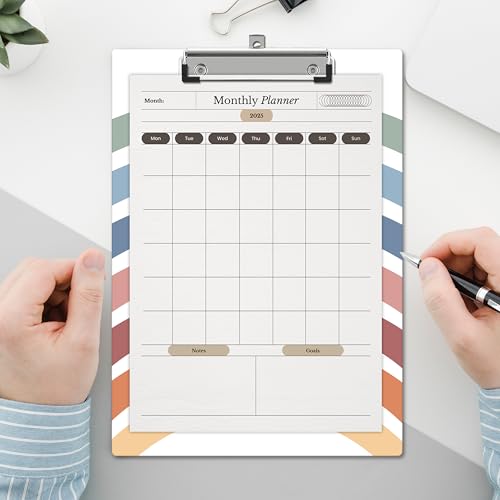 Rainbow Clipboard, Affirmation ClipBoards with Low Profile Clip for Toddler Kids Students, Motivational ClipBoards Suitable for School Office, 12.6 x 9 Inch Size - C10 - style: I Am Kind