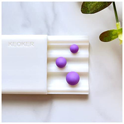 Keoker Polymer Clay Bead Roller, Polymer Clay Earrings Tools, Round Bead Maker, Clay Jewelry Making Tool, Helps You Make Perfectly Round Beads in Three Sizes (Round Shape Beads) - color: 8mm/10mm/12mm Round Shape Beads