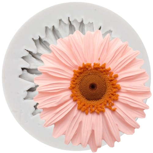 Chrysanthemum Flower Polymer Clay Molds Flower Silicone Mold for DIY Crafts Epoxy Resin Casting Air Dry Polymer Clay Plaster Jewelry Making - color: Style J