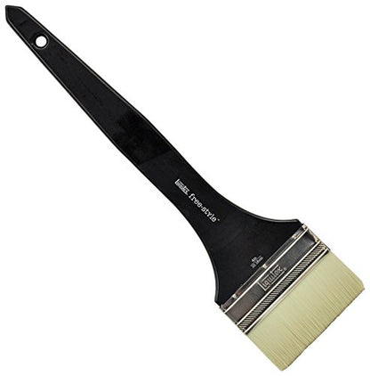 Liquitex Large Scale Broad Flat/Varnish Brush, Long Handle, 4" - size: 4", style: Large Scale Broad Flat/Varnish, Long Handle