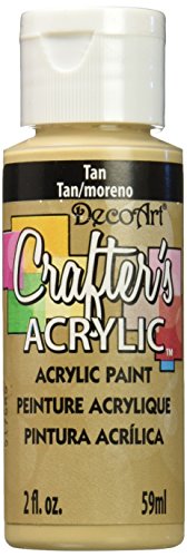 DecoArt Crafter's Acrylic Paint, 2-Ounce, Tan - color: Tan, size: 2 Fl Oz (Pack of 1)