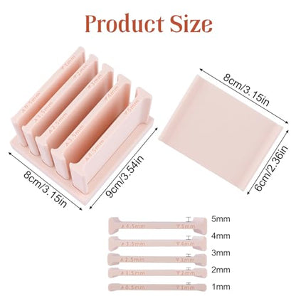 Polymer Clay Bead Roller Set, Clay Tube Hoop Roller Guide Clay Roller for Jewelry Crafts, Clay Rolling Strip Shape Maker,4.5/3.5/2.5/1.5/05mm - color: Style 2