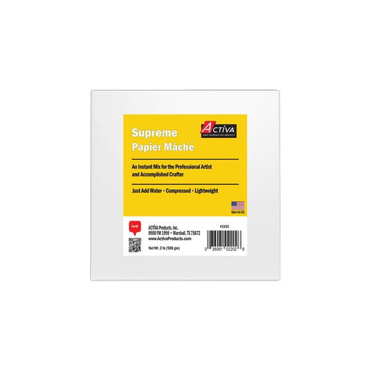 ACTIVA Supreme Papier Mache – A Premium Instant Mix for The Professional Artist and Passionate Crafter - 2 Lbs - Made in The USA - No Tariffs.