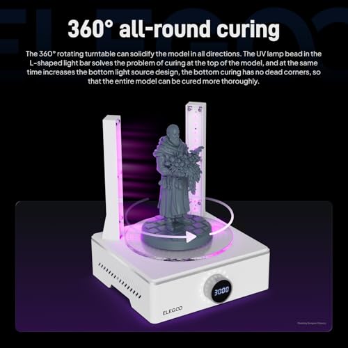ELEGOO Mercury X Bundle, Wash and Cure Machine for Large Resin 3D Printed Models, Compatible with Saturn, Mars MSLA 3D Printers - style: Mercury X Bundle-M