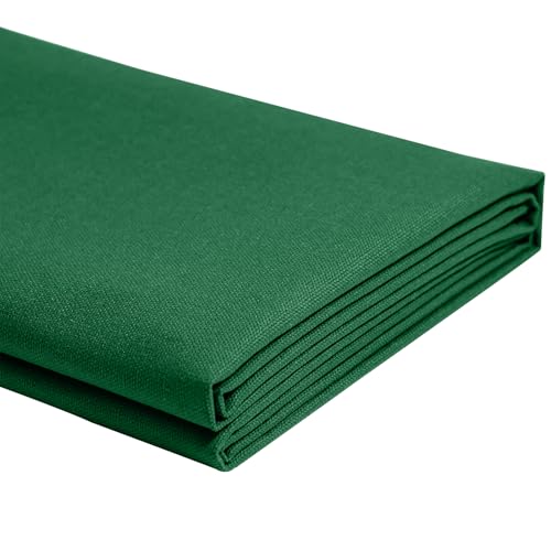Canvas Fabric, 60" Wide Medium Weight 8 oz Duck Fabric for Quilting, Sewing, Crafts, Painting, Drop Cloths (Hunter Green) - color: Hunter Green, size: 60''x40''