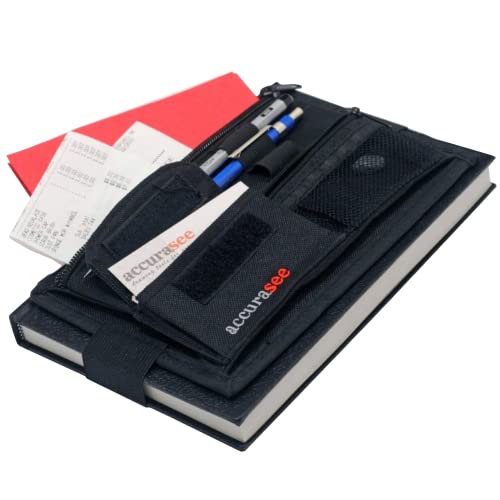 Accurasee Sketch Caddie for Artist - Art Supply Carrier with Elastic Band Attachment for Portfolio Sketch Book, Art Binder, Notebook, Art Organizer