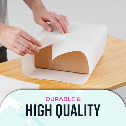 Bryco Goods 48" x 1200" (100') White Kraft Paper Roll - Made in USA - Craft Paper for Bulletin Board Art Table Covering Drawing Gift Wrapping Bouquet Packing Parcel 80GSM - color: White, size: 48" x 100'