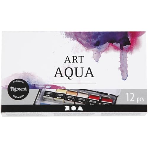 Pigment Art Proff Watercolour Pans, Standard Colours, One Size