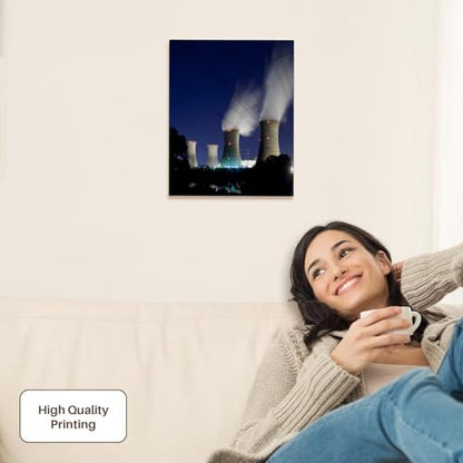 3dRose Pennsylvania, Three Mile Island power plant industry - US39 PSO0011 - Paul Souders Museum Grade Canvas Wrap 11x14 - size: 11"L x 14"W