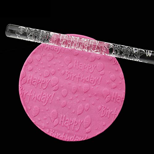 Rengue Acrylic Rolling Pin with 28 Patterns, Compliant Material, Comfortable Grip, 16 X 1 Cm, Lightweight for Dough and Pastry Acrylic Rolling Pin with 28 Patterns, Nan Kitchen (#11) - size: 51035 birthday