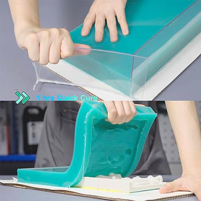 BBDINO Silicone Mold Making Kit, Super Elastic Jade Green Silicone, 1Gallon/140.8Oz, Ideal for Casting 3D Resin Molds & Silicone Molds, 1A:1B Mix Ratio - color: 141 Oz Jade Green