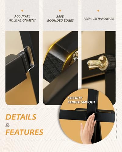 Foldable & Adjustable Wooden Painting Easel for Adults Hold up to 41" Canvas,Artist Easel Stand for Painting,Wooden Easels for Display Home Studio Outdoor Wedding,Art Easel Stand, Black - style: Black