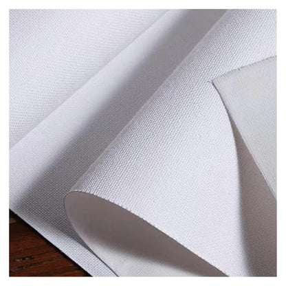 5M/Roll Cotton Canvas Roll,White Blank Specialized Suitable for Oil Painting, Pigments(0.87x5m) - size: 0.87x5m