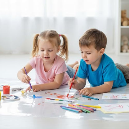 2 Pack Extra Large Silicone Mat, 24 x 36 Inches Non-Slip Heat Resistant Table Protector Clear Silicone Mat for Kitchen Counter, Painting, Clay, Projects, Arts and Crafts (Translucent) - size: 24 x 36 inches
