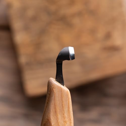 FLEXCUT Wood Carving Tools | Right-Handed Scorp | Gouge for Wood Carving | 5/16 Inch |KN23 | 1095 High Carbon Steel Blade | Made in the U.S.A. - style: 5/16" Right-Handed Scorp