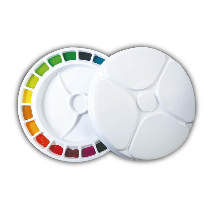 Mijello MWP-2020 20 Wells Water Color Color Wheel Palette