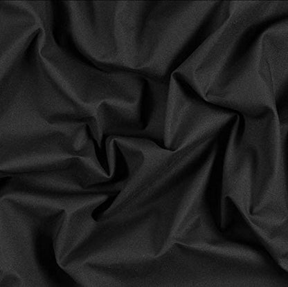 AK TRADING CO. Muslin Fabric/Textile - Draping Fabric - Black 10 Yards Medium Weight - 100% Cotton (60in. Wide) - color: Black, size: 10 Yards