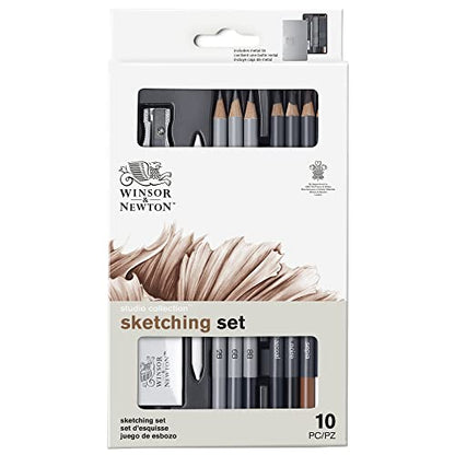 Winsor & Newton Studio Collection Artist Pencils, Sketching Pencils, Set of 10 - style: 10 Sketching Pencils
