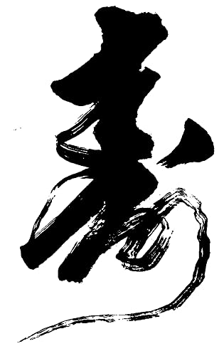 JapanBargain 1980, Japanese Chinese Brush Calligraphy Sumi Painting India Ink, Made in Japan, Black Color, 4-Pack