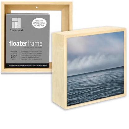 Ampersand Float Frame 1.5In Thin 6X6 Maple - color: Maple, size: 6x6