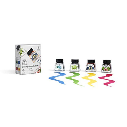 Winsor & Newton Drawing Ink, 14ml Bottle, Liquid Indian Ink - color: Liquid Indian Ink, style: 14ml Bottle
