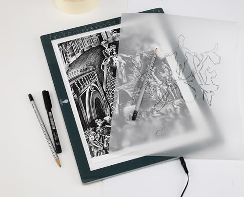 Ultra-Thin A4 LED Light Pad for Tracing & Drawing – Dimmable Brightness with Memory Function – Ideal for Artists, Designers & Crafters - style: Wafer1