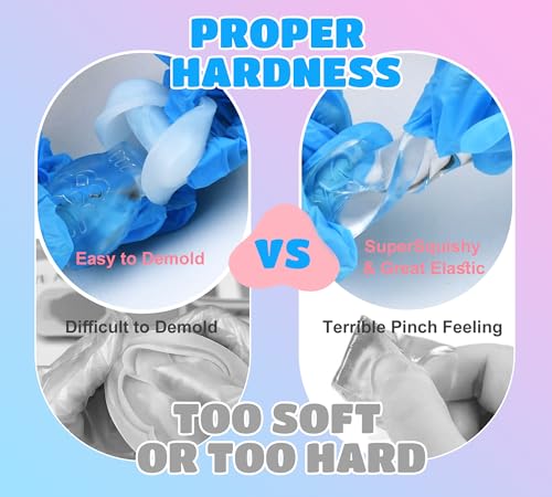 Transparent Liquid Silicone for Taba Squishy Kit - 18oz 1:1 Ratio Mixed Super Soft Silicone Rubber for Squishies Making, Perfect DIY Stress Relief Gift Making Kit for Squishy Maker, Bear, Cat's Paw