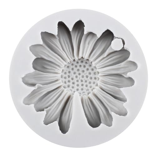Daisy Flower Polymer Clay Mold Daisy Silicone Molds Chrysanthemum Flower Mold for DIY Crafts Jewelry Making Epoxy Resin Casting Air Dry Clay Plaste - color: Style F