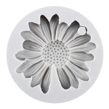 Daisy Flower Polymer Clay Mold Daisy Silicone Molds Chrysanthemum Flower Mold for DIY Crafts Jewelry Making Epoxy Resin Casting Air Dry Clay Plaste - color: Style F