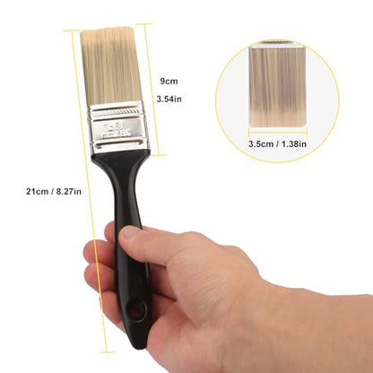 40 Pack 1.5 Inch Flat Paint Brushes, A Professional Range of Wall Paint Brushes for Your Home or DIY Paint,Furniture,Deck,and Wall Trim KUKLIPJIM - size: 1.5 Inch