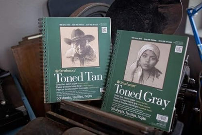 Strathmore Toned Gray Sketch Pad 9X12 - size: 9x12