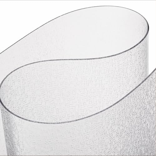 Clear Table Protector, USA Made, Safe, 12 x 22 Inch, 2mm Thick Pebble Textured Vinyl, Clear Desk Pad Mat for Writing Desk, Desk Blotter for Office Table - color: Riverstone, size: 22" x 12", style: 2mm Rectangle