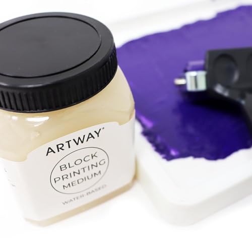 Artway Premium Block Printing Medium - 250ml - Ideal for Relief, Block and Lino Printmaking