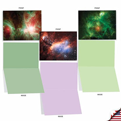 The Best Card Company - Box of 10 All Occasion Cards Blank (4 x 5.12 Inch) - Scenic Landscape Cards Assorted - Galacticards M3977 - style: Galacticards