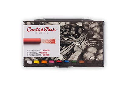 Conte a Paris Pastel Dry Conté à Paris Soft 10 Colors, 10 Colors