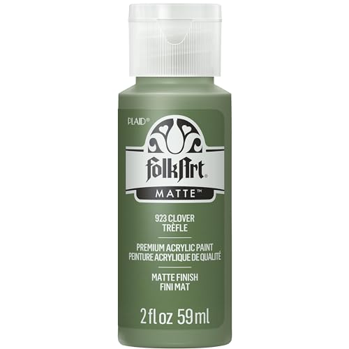 FolkArt Acrylic Paint in Assorted Colors (2 oz), 923, Clover - color: Clover, size: 2 Fl Oz (Pack of 1)