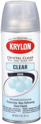 Krylon K05131307 ColorMaster Acrylic Crystal Clear, Satin, Clear, 11 oz. - color: Clear, size: 11 Ounce (Pack of 1), style: Satin